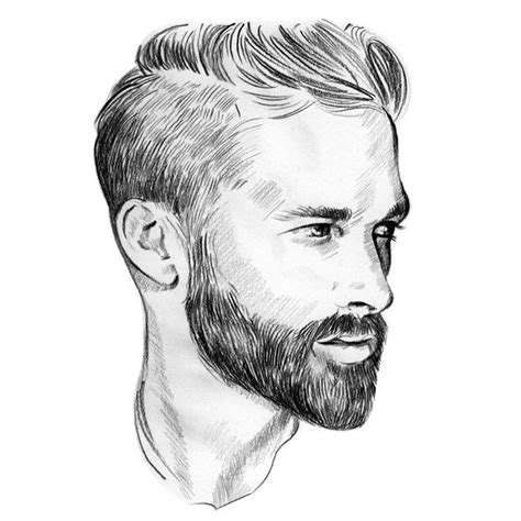 Beard Drawing Realistic Drawing Skill