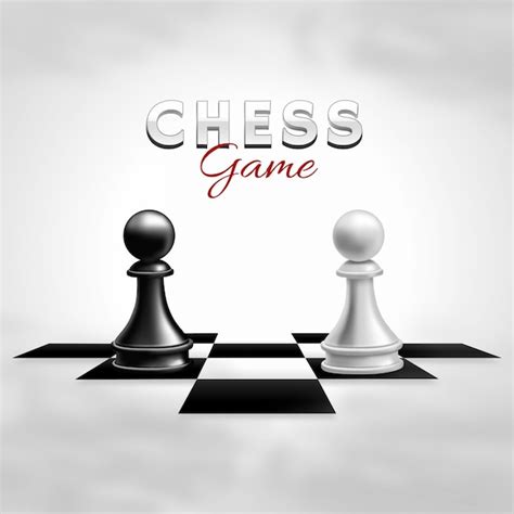 Realistic Chess Game Premium Vector