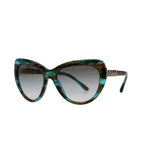 Bvlgari Crystal Sunglasses 8143 B Green Luxity
