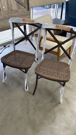 Better Homes Gardens Wicker Camrose Farmhouse 2 Piece Dining Chairs