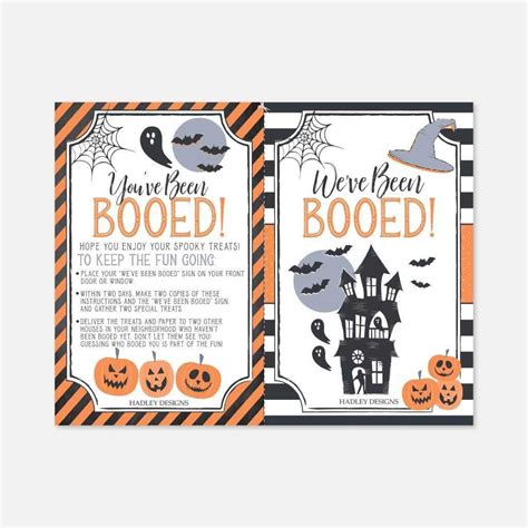 Halloween You've Been Booed Game Template You've Been | Etsy | You've been booed, Halloween 