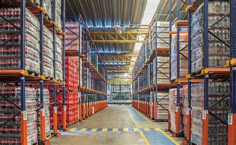 Warehouse With Coca Cola Beverages In Brazil