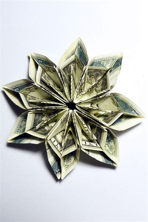 Wonderful Money Flower Origami Tutorial Dollar Diy T Easy And