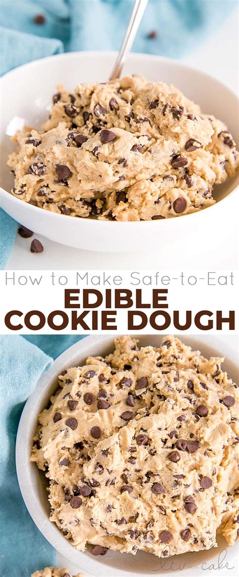 This cookie dough cake filling is super easy to make and is absolutely delicious! How to Make Edible Cookie Dough | Liv for Cake