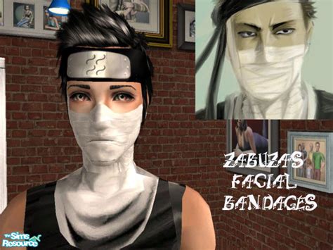 The Sims Resource Zabuza Momochi Facial Bandages