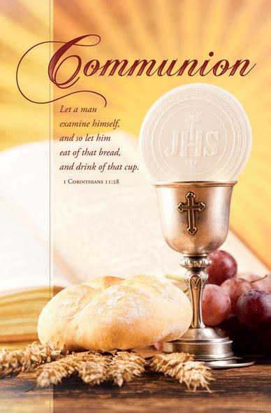 Church Bulletin 11 Communion Grace Pack Of 100