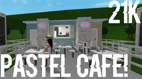 Small Pastel Cafe With House Bloxburg Youtube