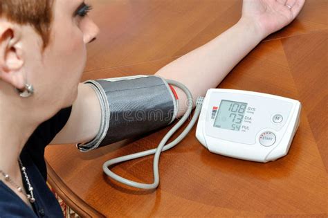 Blood Pressure And Pulse Checking Stock Image Image Of Healthcare