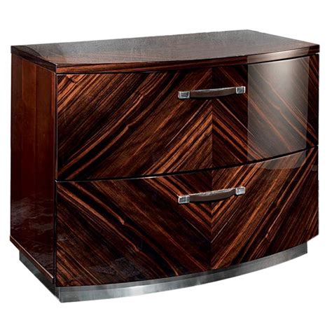 Luna Ebony Macassar File Cabinet By Giorgio Collection For Sale At