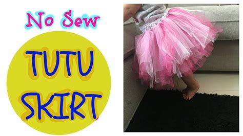Diy No Sew Tutu Skirt Quick And Easy Method No Sew Tutu Diy Tutu
