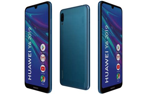 Huawei Y6 2019 All Colors 3d Model By Reverart