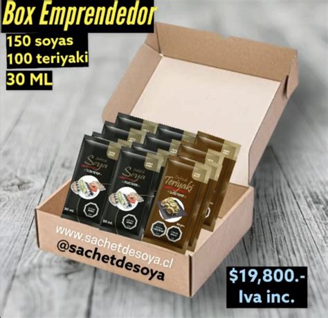 Box Emprendedor Sachet De Soya E Insumos Para Sushi