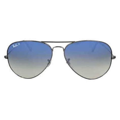 ray ban aviator gradient polarized blue grey pilot unisex sunglasses rb3025 ray ban