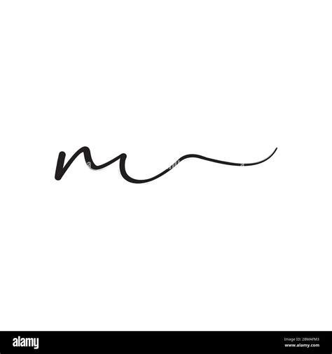 Concepto De Diseño De Logotipo Con Letra De La Firma M Imagen Vector De