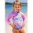 Sun Emporium Baby Girls Paradise Long Sleeve Swimsuit Toddler 