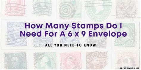 How Many Stamps Do I Need For A X Envelope GeekzOwns