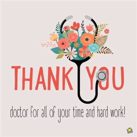 Thank You Note For Doctor Thank You Messages Gratitude Thank You