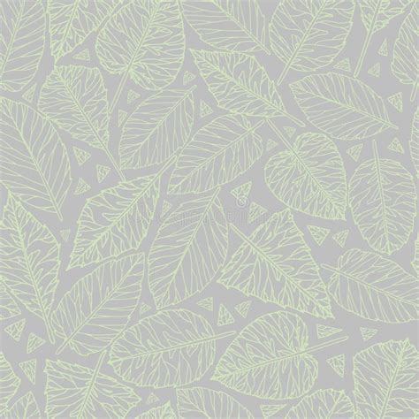 Neutral Floral Seamless Pattern Stock Vector Illustration Of