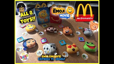 Next mcdonalds happy meal toys will be trolls world tour. The EMOJI Movie MCDONALDS Happy Meal Toys! August 2017 ...