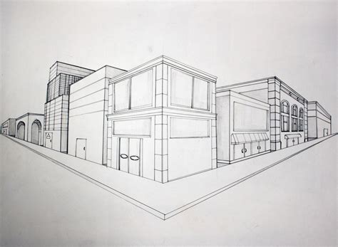Two Point Perspective Annotated Perspective Drawings