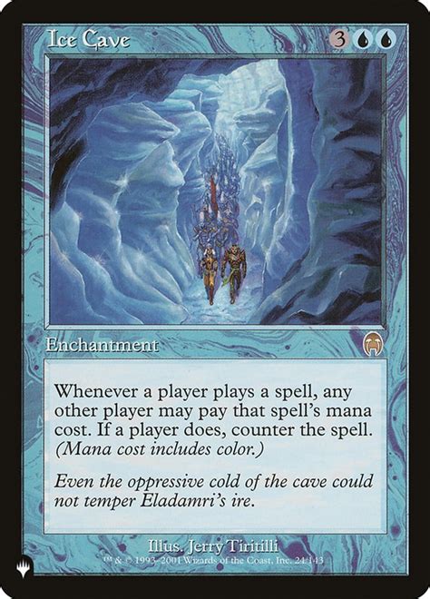 Ice Cave Magic The Gathering Mtg Card