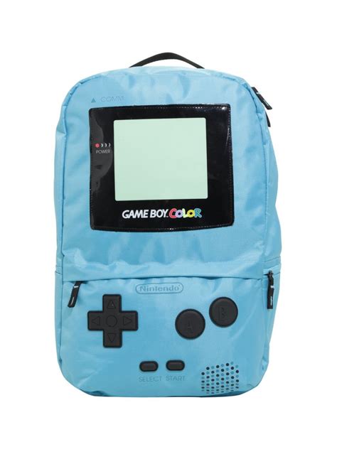 Nintendo Game Boy Color Blue Backpack Gameboy Nintendo Blue Backpack