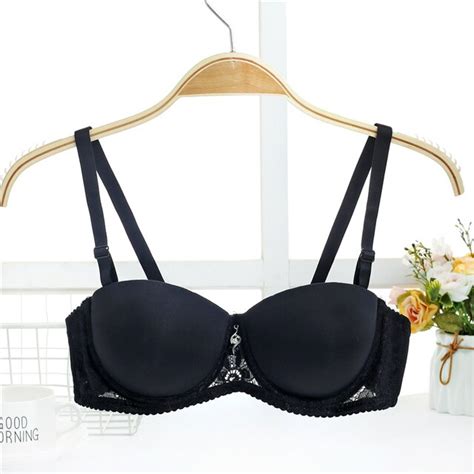 Mozhini Sexy Double Push Up Bras For Women Underwear Lace Gather Half Cup Bras Sexy Underwire