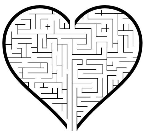 Heart Maze Printable Printable Word Searches