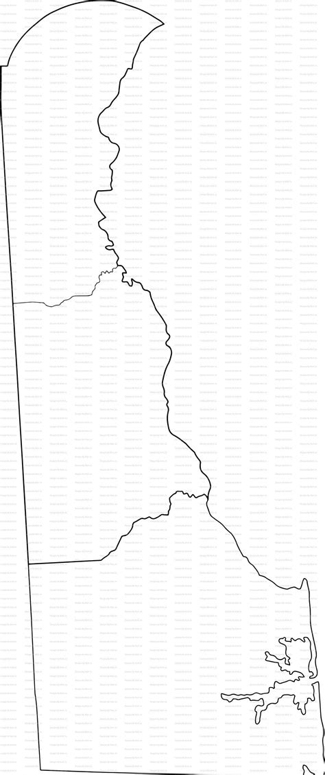 Printable Delaware Map Printable De County Map Digital Etsy In 2022