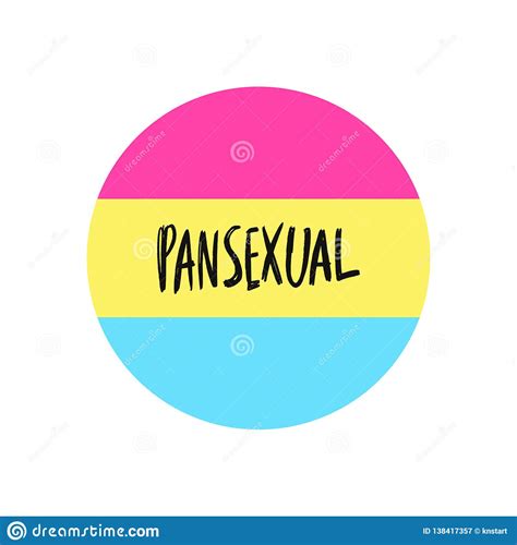 pansexual movement lgbt symbol color flag sexual minorities gays and lesbians stock