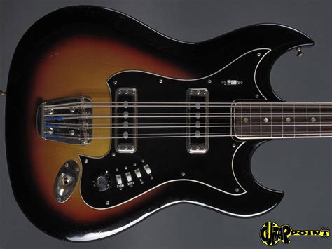 Hagstrom H8 8 String Bass 1967 3 Tone Sunburst Bass For Sale Guitarpoint