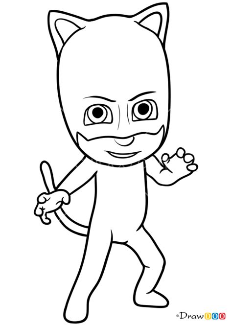 By webmaster • pj masks •. How to Draw Catboy, PJ Masks