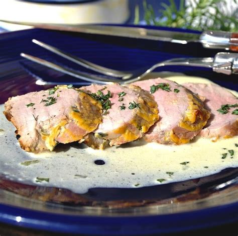Dijon Mustard Pork Tenderloin With Tarragon Wine Sauce Cooking