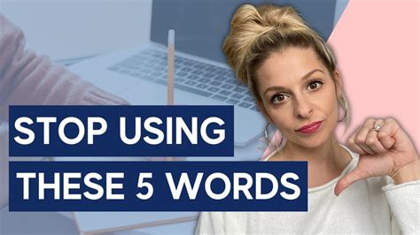 Vocabulary About Writing Stop Saying These Words Youtube