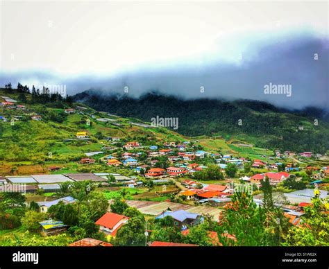 Mountain Town Of Kundasang Sabah Malaysia Stock Photo Alamy
