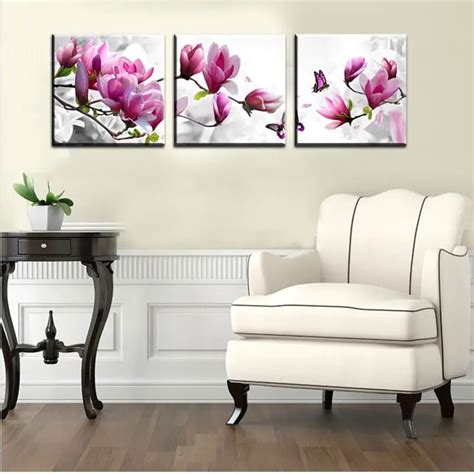 Luxury Elegant Canvas Painting Wall Pictures 3 Panel Wall Art Such