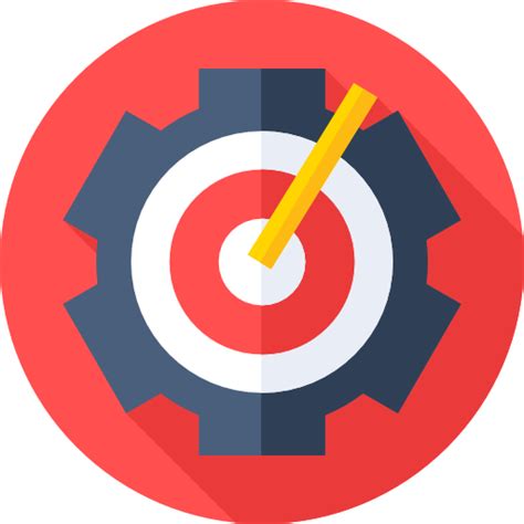 Objective Flat Circular Flat Icon