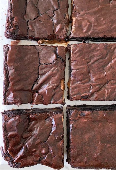 Fudgy Homemade Brownies Picky Palate Best Chewy Brownie Recipe