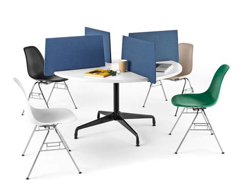 The eames plastic side chair is manufactured exclusively by herman miller and vitra. Eames® Molded Plastic Side Chair With Stacking Base ...