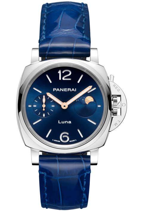 Panerai PAM Luminor Due Luna Automatic Stainless Steel Blue WatchBase