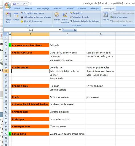 Faire Un Catalogue Sur Excel Macros Et VBA Excel