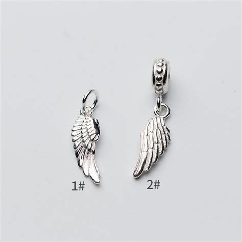925 Sterling Silver Angel Wing Charms 925 Silver Wing Charms Etsy