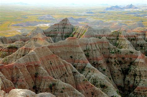 Geological Formations Badlands National Park Western Aouth Dakota