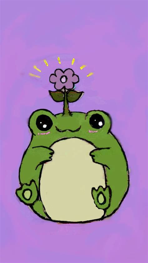 Cute Frog Drawing Aesthetic Pinturas Pequeñas Lienzos Pintados