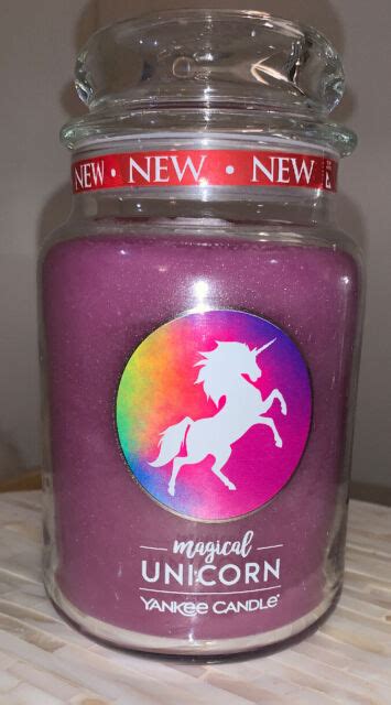 Yankee Candle Magical Unicorn~ Large 22 Oz ~limited Edition ~white