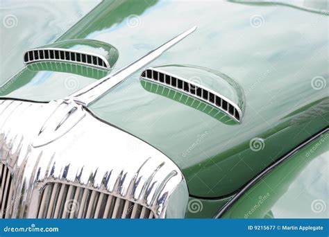 Hood of classic car stock image. Image of classic, fancy - 9215677