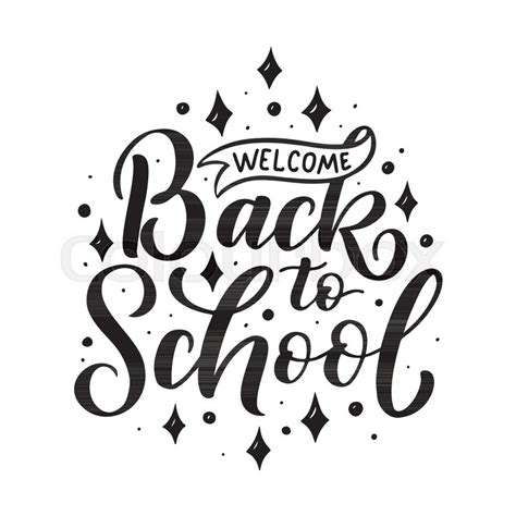 Welcome Back To School Lettering