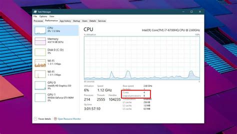 They are smaller than defined size. How to check CPU Core count on a Windows 10 PC