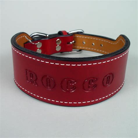 Wide Rugged Personalized Dog Collar 2 12 Taper To 1 14