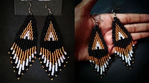 Diy Seed Bead Earrings Full Step By Step Tutorial Native American